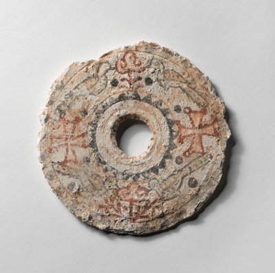 Plaque de miroir décorée de croix, d